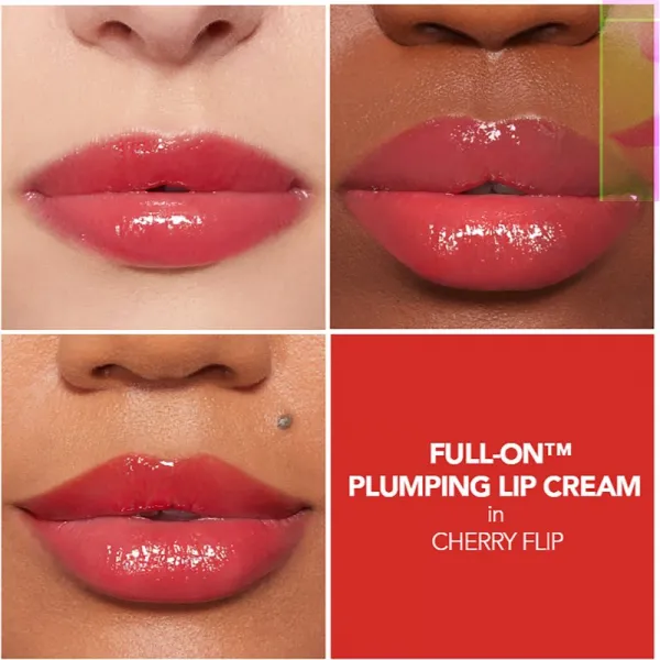 Buxom FULL-ON™ PLUMPING LIP CREAM GLOSS krémový lesk na pery so zväčšujúcim efektom odtieň Cherry Flip 4,2 g