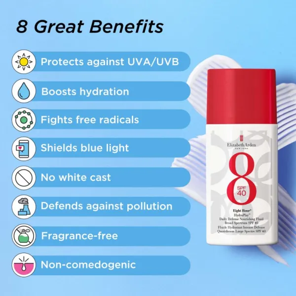 Elizabeth Arden Eight Hour Eight Hour HydraPlay opaľovací fluid na tvár SPF 40 50 ml