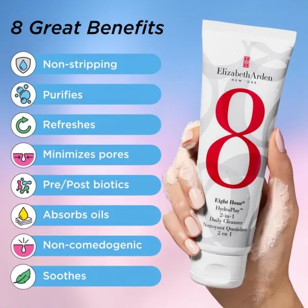 Elizabeth Arden Eight Hour Eight Hour HydraPlay čistiaci prípravok na tvár 125 ml