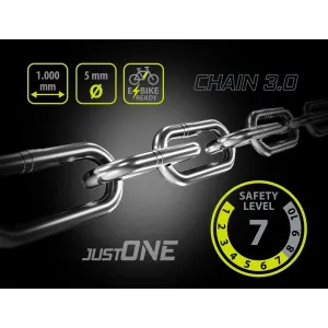 One CHAIN 3.0 Zámok na bicykel, čierna, veľkosť