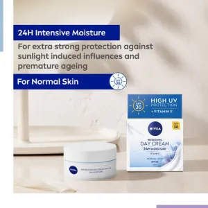 NIVEA Refreshing ľahký hydratačný krém SPF 30 50 ml