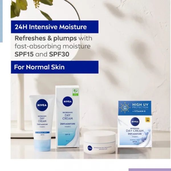 NIVEA Refreshing ľahký hydratačný krém SPF 30 50 ml