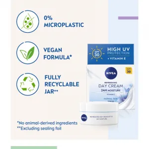 NIVEA Refreshing ľahký hydratačný krém SPF 30 50 ml