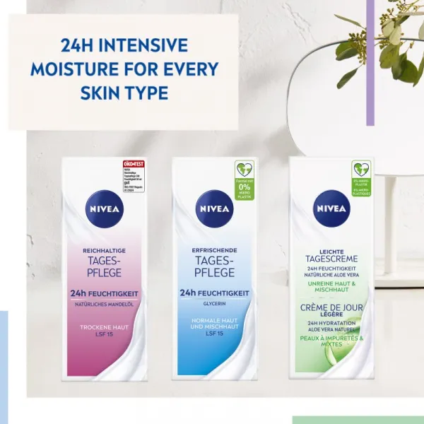 NIVEA Refreshing hydratačný denný krém SPF 15 50 ml