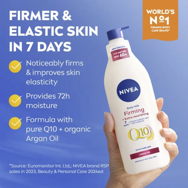NIVEA Q10 Firming + Extra Nourishing spevňujúce telové mlieko 400 ml
