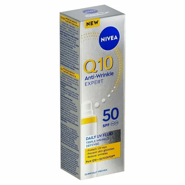 Nivea Q10 Anti-Wrinkle Expert denný UV fluid proti vráskam OF 50 40 ml 1ks
