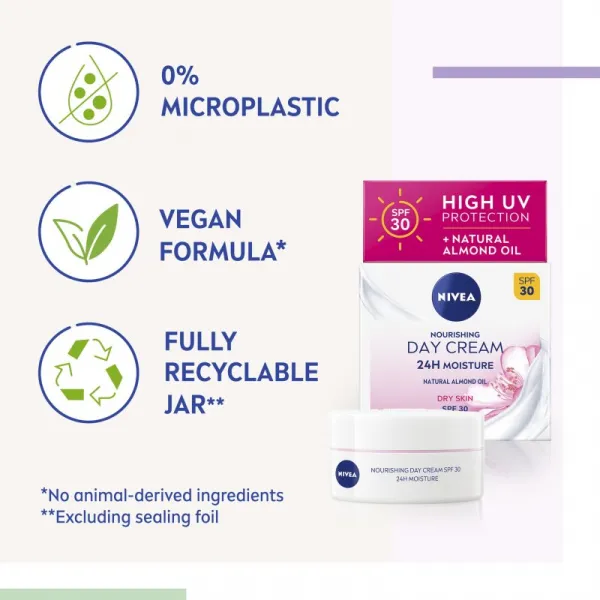 NIVEA Nourishing výživný denný krém SPF 30 50 ml