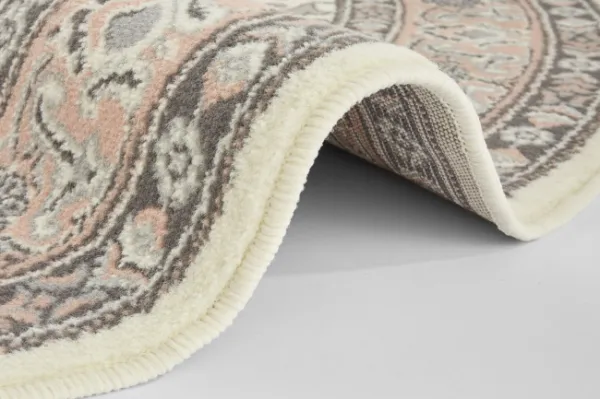 Nouristan Kusový koberec Mirkan 104443 Cream / Rose kruh - 160x160 (priemer) kruh cm