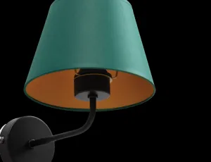 Ďalej lampa Vespillo 20x20x23cm 1A zelená/zlatá