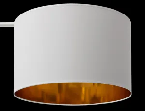 Vespillo 40x70x151cm stojací 1B biely/zlatý