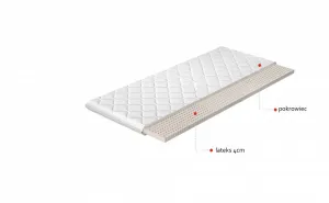 Topper Latex 80x200 Hypoalergénny poťah