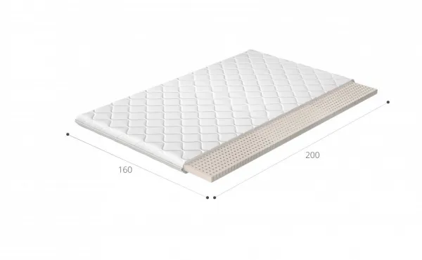 Topper Latex 160x200 Hypoalergénny poťah