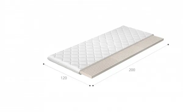 Topper Latex 120x200 Hypoalergénny poťah