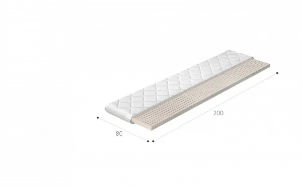 Topper Latex 80x200 Hypoalergénny poťah