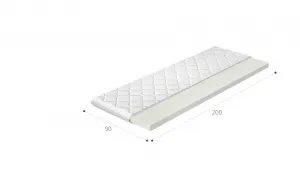 Topper T25 90x200 Hypoalergénny poťah