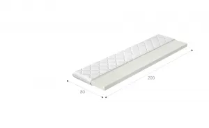 Topper T25 80x200 Hypoalergénny poťah
