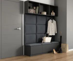 Eltap Čalúnený panel SET QUADRATTA 180x120 tmavomodrý