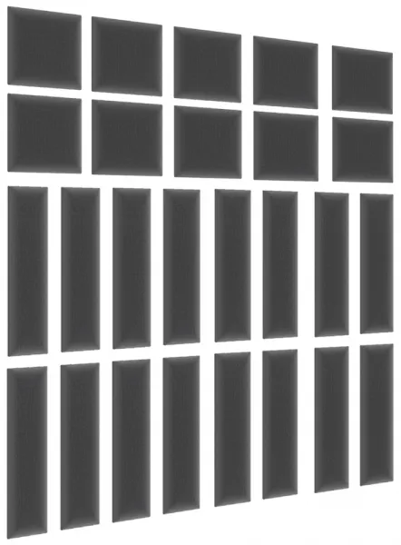 Eltap Čalúnený panel SET QUADRATTA 120x195 tmavomodrý