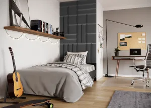 Eltap Čalúnený panel SET QUADRATTA 120x195 tmavomodrý