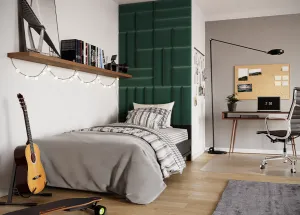 Eltap Čalúnený panel SET QUADRATTA 120x195 zelený