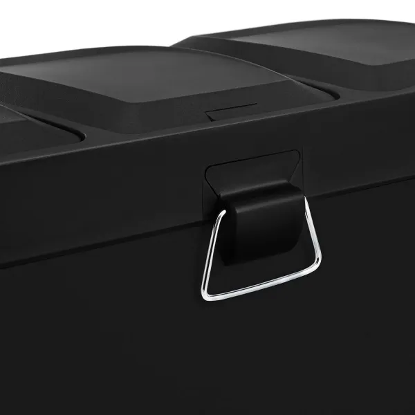 SONGMICS Kôš na triedený odpad Galipa 3x15 l čierny