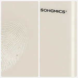 SONGMICS Odpadkový kôš s vekom JORDAN 2x30 l krémový