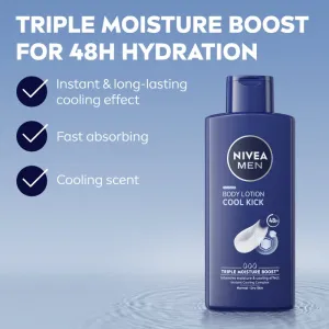 NIVEA MEN Cool Kick hydratačné telové mlieko 400 ml