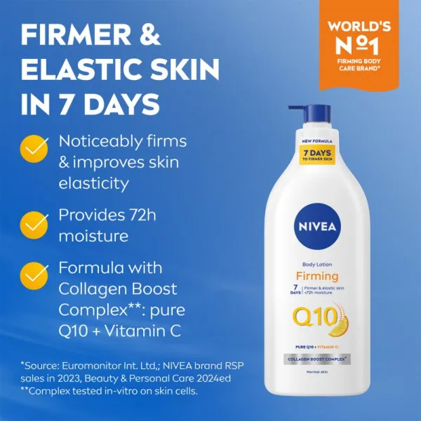 NIVEA Q10 Plus spevňujúce telové mlieko 625 ml