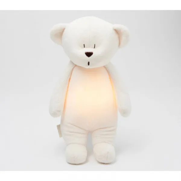 Moonie Bear 2.0 Organic Cream uspávačik s melódiou 1 ks