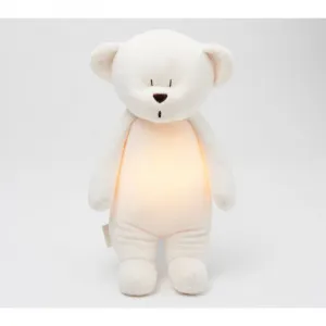 Moonie Bear 2.0 Organic Cream uspávačik s melódiou 1 ks