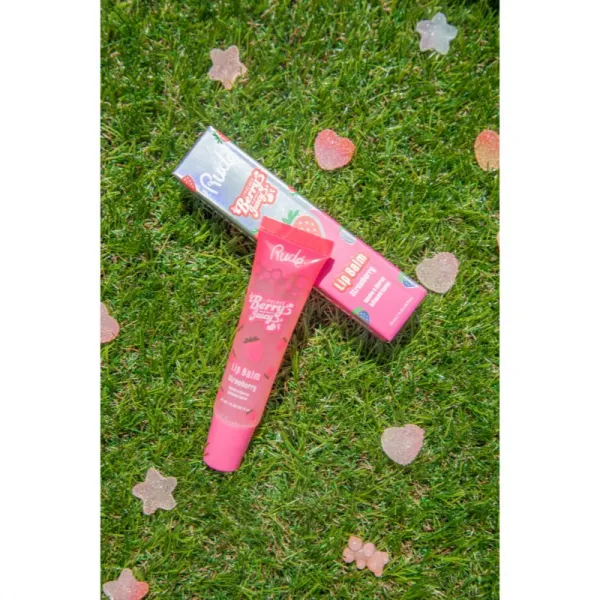 Rude Cosmetics Berry Juicy hydratačný balzam na pery odtieň Strawberry 10 ml