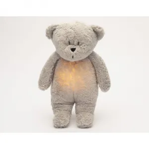 Moonie Bear 2.0 Organic Grey uspávačik s melódiou 1 ks