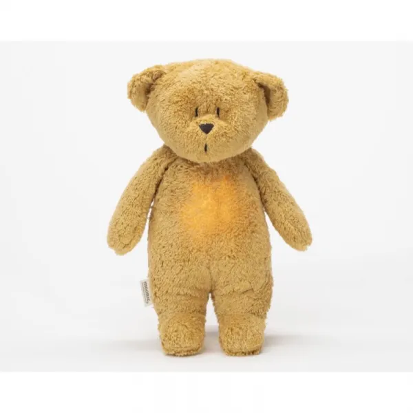 Moonie Bear 2.0 Organic Honey uspávačik s melódiou 1 ks