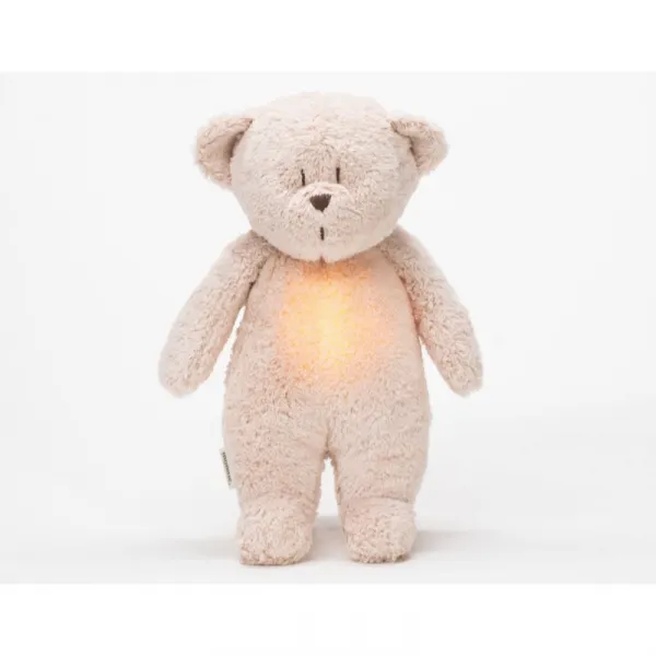 Moonie Bear 2.0 Organic Rose uspávačik s melódiou 1 ks