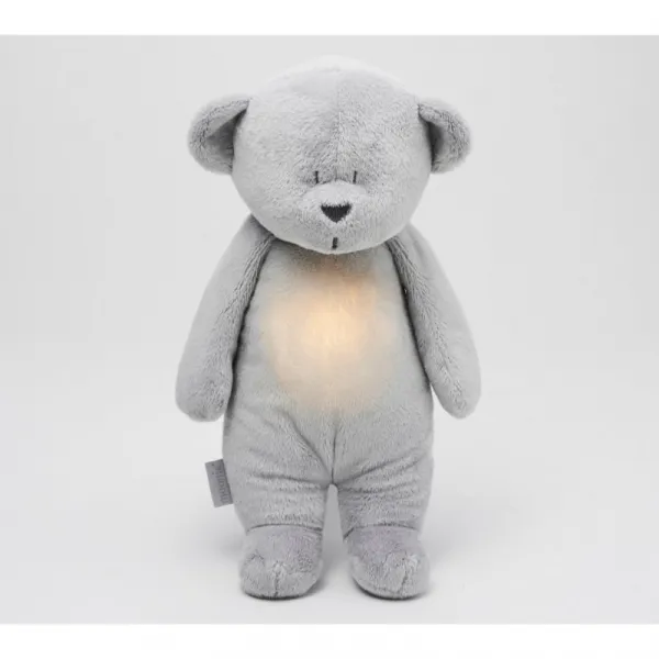 Moonie Bear 2.0 Organic Silver uspávačik s melódiou 1 ks