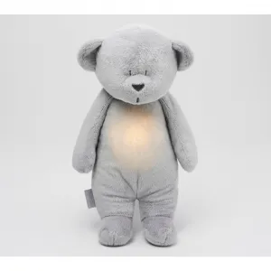 Moonie Bear 2.0 Organic Silver uspávačik s melódiou 1 ks