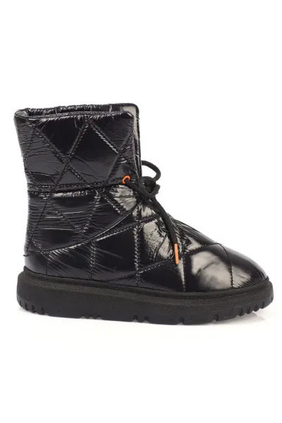 Capone Outfitters Quilted Parachute Fabric Women's Snow Boots with Adjustable Ankle Buckle