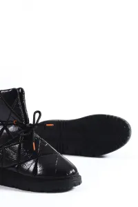 Capone Outfitters Quilted Parachute Fabric Women's Snow Boots with Adjustable Ankle Buckle