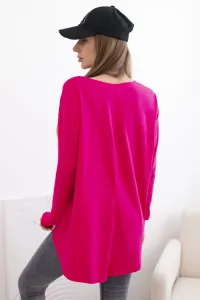 Kesi Dámska blúzka s nápisom Eagle a Canyon fuchsia