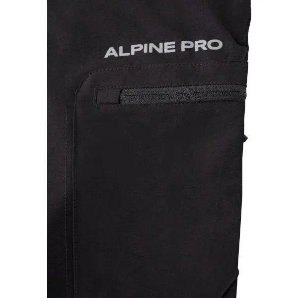 ALPINE PRO HERS Pánske šortky, čierna, veľkosť