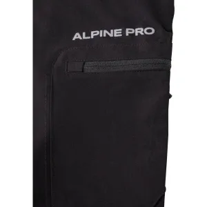 ALPINE PRO HERS Pánske šortky, čierna, veľkosť