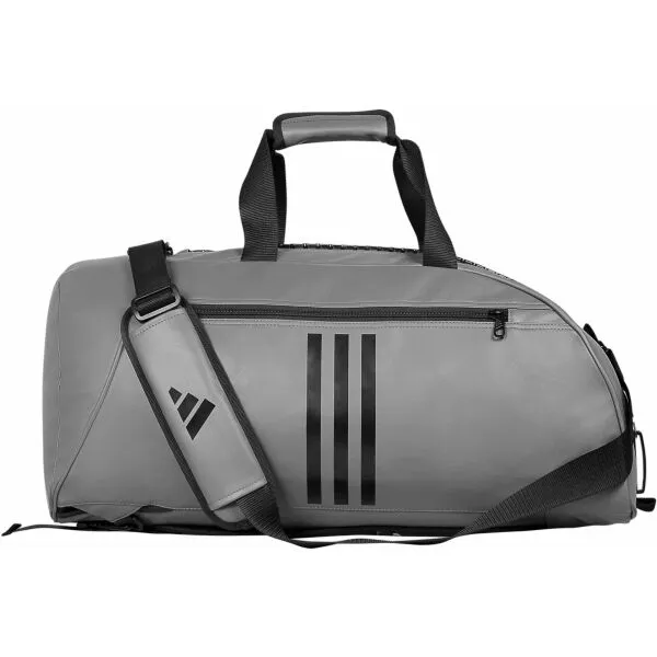 adidas 2IN1 BAG PU COMBAT SPORTS M Športová taška, sivá, veľkosť
