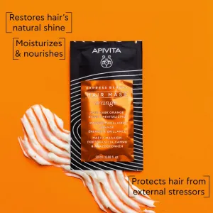 Apivita Express Beauty Hair mask Shine Orange revitalizačná maska na vlasy 20 ml