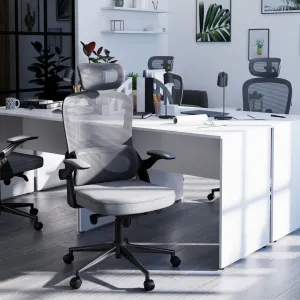 Ergonomická kancelárska stolička Diablo V-Light, sivá