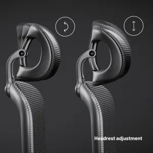Ergonomická kancelárska stolička Diablo V-Light, sivá