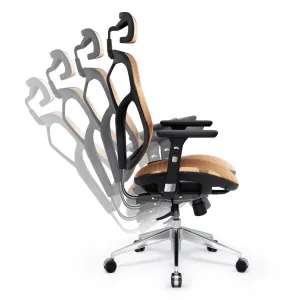Ergonomické kreslo Diablo V-Basic, čierno-oranžové