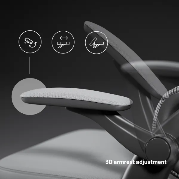 Ergonomická kancelárska stolička Diablo V-Light, sivá