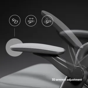 Ergonomická kancelárska stolička Diablo V-Light, sivá