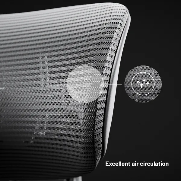 Ergonomická kancelárska stolička Diablo V-Light, sivá