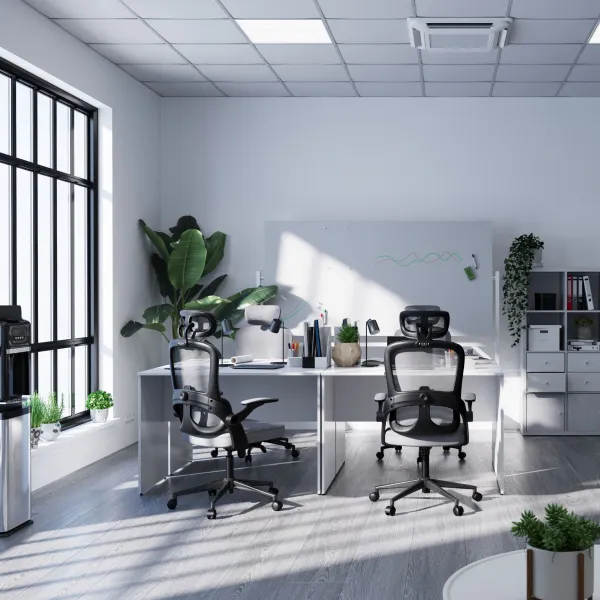 Ergonomická kancelárska stolička Diablo V-Light, sivá
